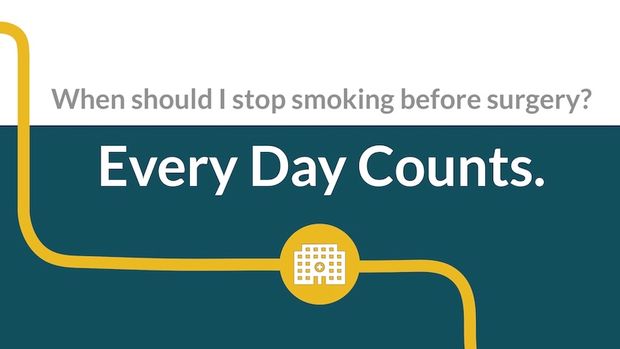 When should I stop smoking before surgery? Every Day Counts