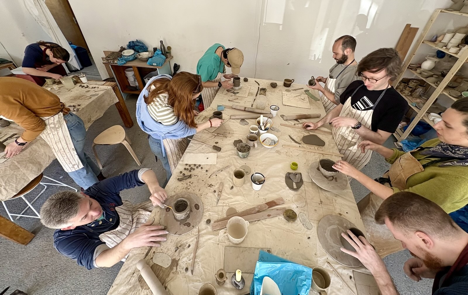 Pottery workshop at Clay & Salt