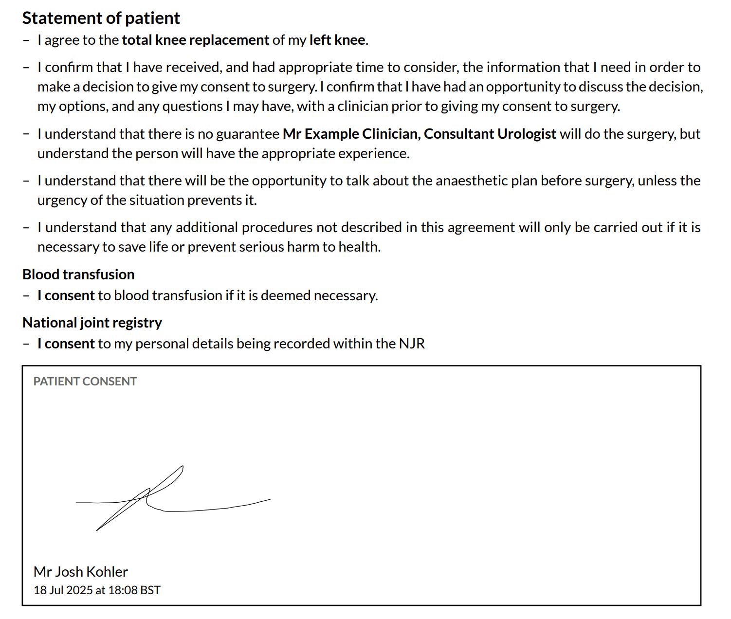 Updated additional consents representation in consent PDFs