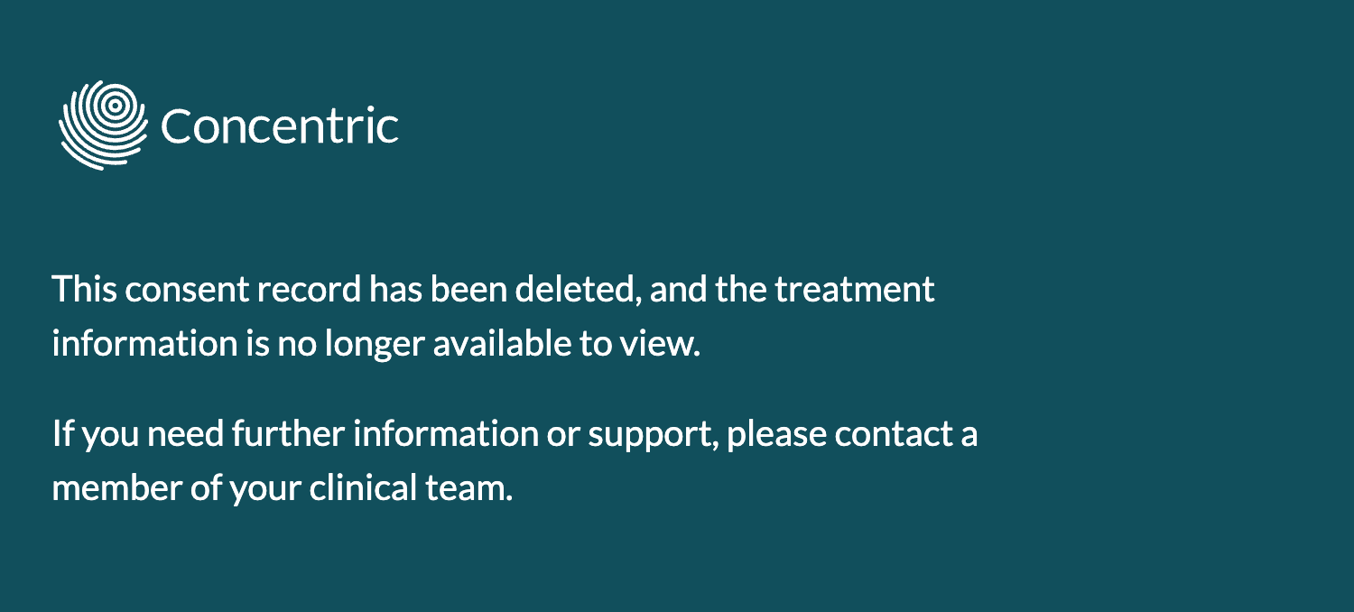 Deleted episode patient copy