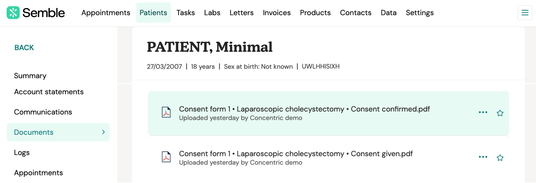 Concentric Semble document integration